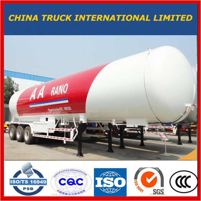 Tiêu chuẩn ASME 60cbm / 30 tấn LPG / Propane / Butan Lưu trữ / Trailer bình gas